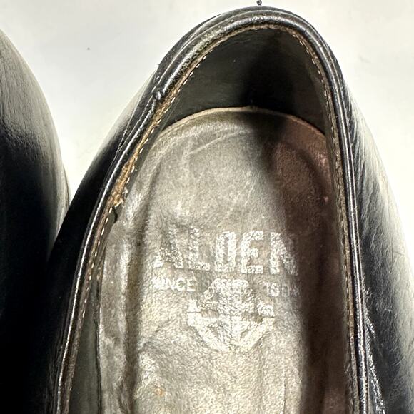 VERY GOOD VTG Alden Single Monk Strap Black Calfskin 9.5 Narrow A/C main image 13